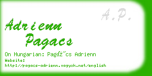 adrienn pagacs business card